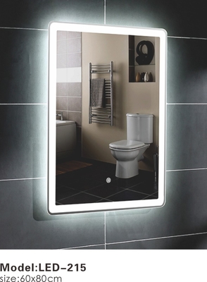 600 X 800 Touch LED Bathroom Mirror With Light Agreeable Indirect Light Four Sides