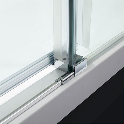 Square Tempered Glass Shower Doors Frameless / Framed Aluminium Alloy Material